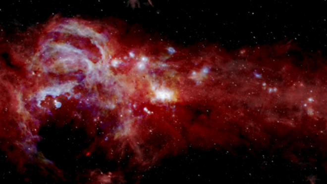 Một phần của bức ảnh chưa từng có /// NASA/SOFIA/JPL-Caltech/ESA/Herschel