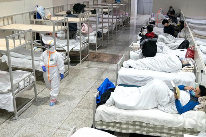 Một bệnh viện điều trị bệnh nhân nhiễm virus Corona ở Hồ Bắc  /// Reuters