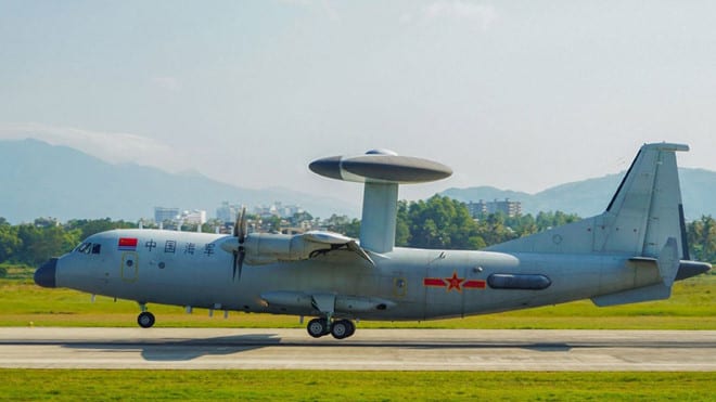 KJ-500 của Trung Quốc, loại máy bay tham gia tập trận gần Đài Loan vào giữa tháng 3 /// Chinamil.com.cn