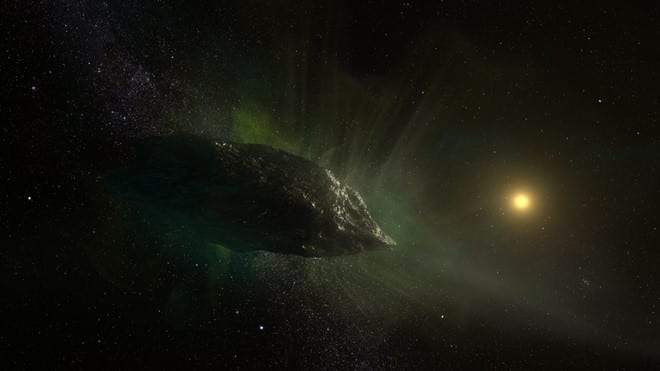 Hình ảnh đồ họa của sao chổi 2I/Borisov 	 /// Ảnh: Universe Today
