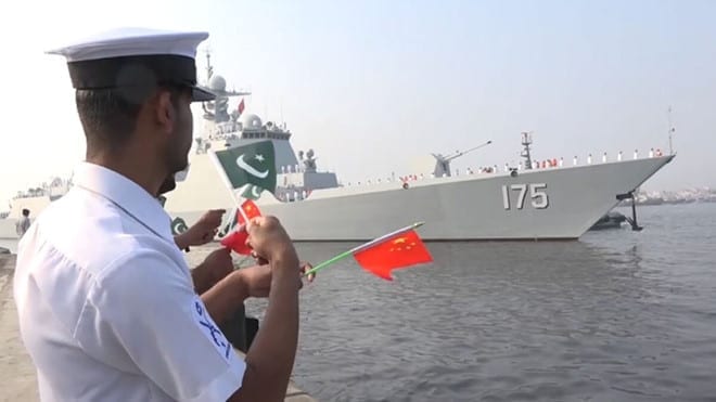 Chiến hạm Trung Quốc tham gia diễn tập với hải quân Pakistan, đầu năm 2020 /// Defense News