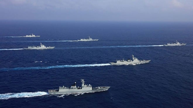 Hải quân Trung Quốc gần đây có nhiều động thái gây căng thẳng /// CHINAMIL
