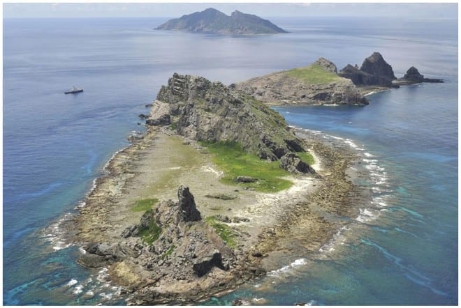 Quần đảo tranh chấp Senkaku/Điếu Ngư ở biển Hoa Đông đang do Nhật kiểm soát /// Chụp màn hình SCMP
