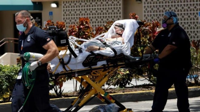 Một bệnh nhân mắc Covid-19 tại bang Florida, Mỹ /// REUTERS