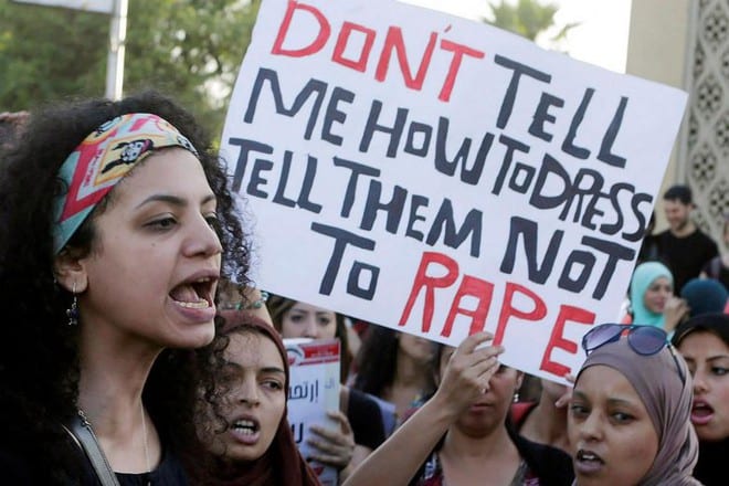 Phụ nữ Ai Cập xuống đường phản đối tệ nạn bạo hành và tấn công tình dục /// Reuters