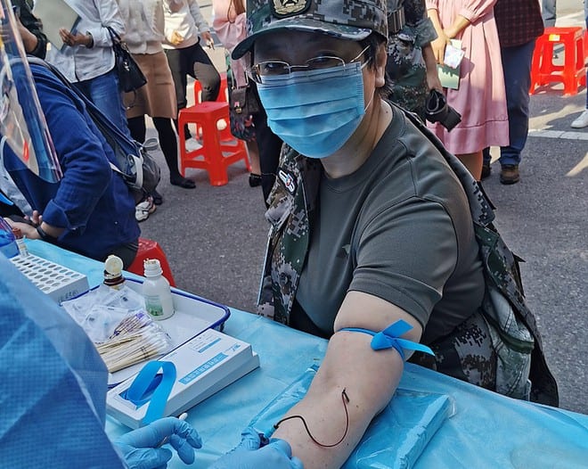 Thử nghiệm vắc xin ngừa Covid-19 tại Trung Quốc /// Ảnh chụp màn hình CGTN