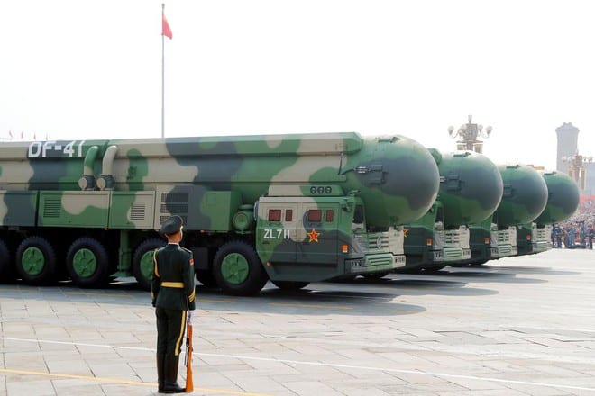 Tên lửa đạn đạo liên lục địa DF-41 của Trung Quốc có tầm bắn đến lục địa Mỹ /// Reuters