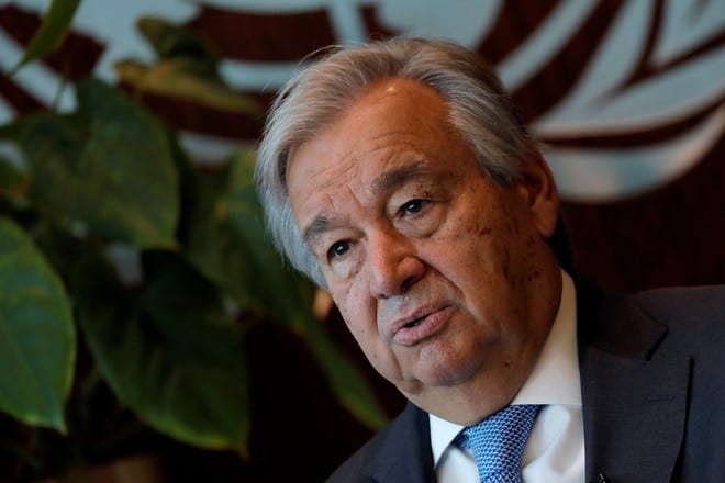 Tổng thư ký LHQ Antonio Guterres cảnh báo nguy cơ chiến tranh lạnh mới trong bối cảnh căng thẳng Mỹ-Trung Quốc leo thang /// Reuters