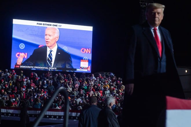 Tổng thống Trump tại sự kiện ở TP.Erie (Pennsylvania) /// Ảnh: AFP