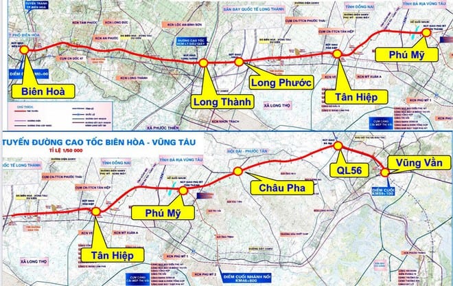 Cao tốc Biên Hòa - Vũng Tàu sẽ đưa vào khai thác từ năm 2025