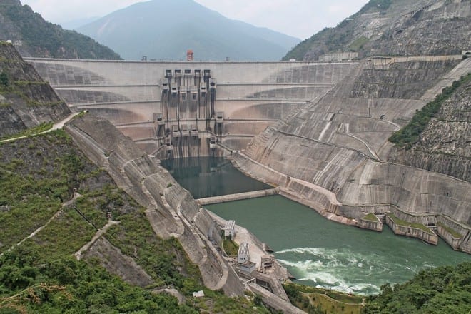 Đập thủy điện Tiểu Loan của Trung Quốc ở thượng nguồn sông Mê Kông /// WDRG