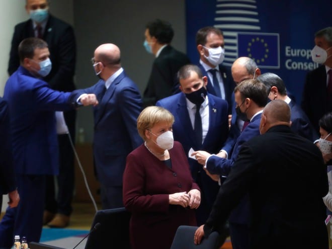 Các lãnh đạo EU dự họp tại Brussels /// AFP