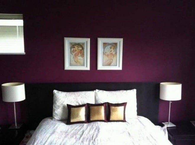 Màu kỵ nhất cho phòng ngủ là màu tím /// Ảnh minh họa: Shutterstock