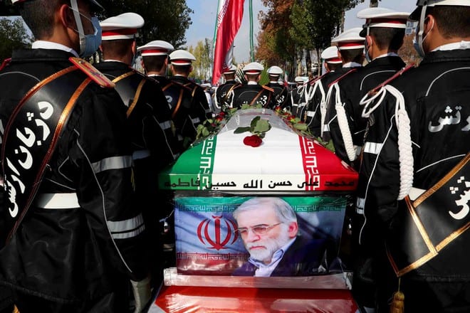 Đám tang nhà khoa học Iran Fakhrizadeh /// Reuters