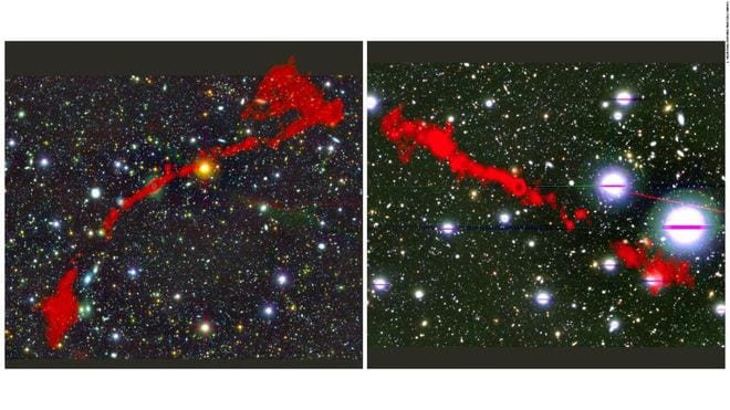 Hai thiên hà vô tuyến khổng lồ dưới ống kính của MeerKAT /// Monthly Notices of the Royal Astronomical Society