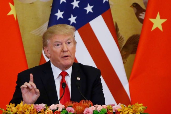 Tổng thống Donald Trump được cho là đang cố gắng củng cố di sản chống Trung Quốc trước khi mãn nhiệm kỳ vào ngày 20.1 /// Reuters