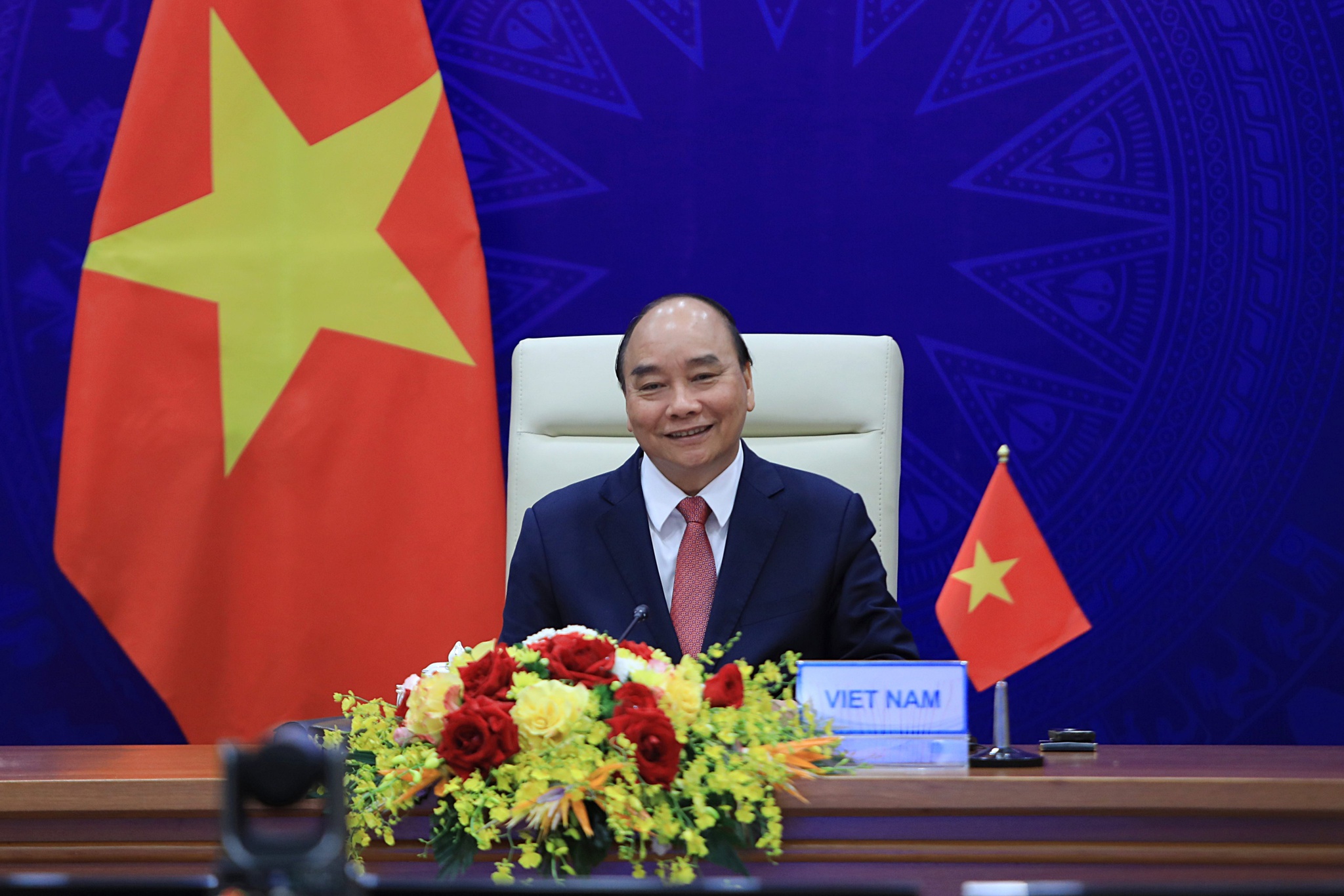 Chủ tịch nước Nguyễn Xuân Phúc phát biểu tại hội nghị /// Ảnh: Đậu Tiến Đạt
