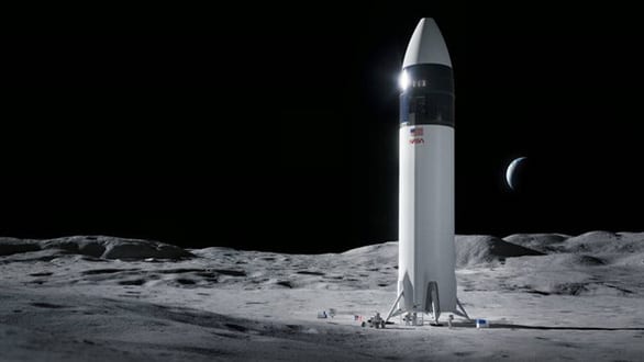 NASA hợp đồng với Space X phát triển tàu vũ trụ đưa người lên Mặt trăng - Ảnh 1.