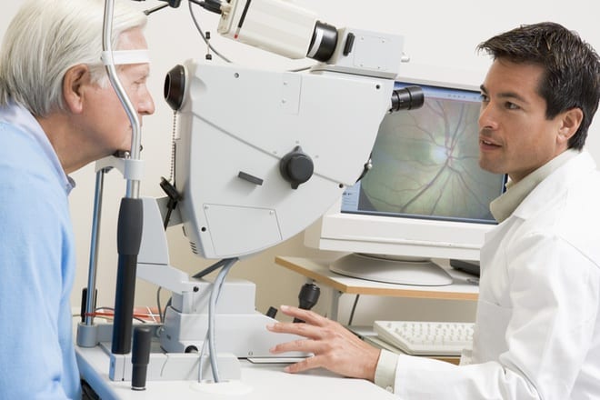 Những người có các yếu tố nguy cơ tim mạch nên đến gặp bác sĩ nhãn khoa để kiểm tra sức khỏe mắt của họ. /// Ảnh: Shutterstock