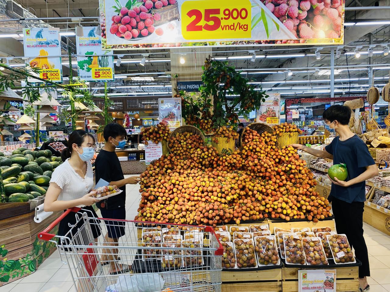 Giá bải thiều bán lẻ trong siêu thị Việt bằng 1/5 giá bán trong siêu thị ở Singapore /// Ảnh: Ng.Ng