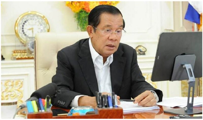 Thủ tướng Campuchia Hun Sen /// Chụp màn hình Khmer Times