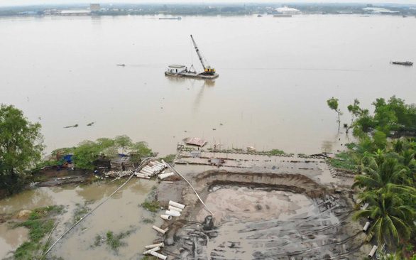 Mực nước sông Mekong thấp 3 năm liên tiếp, thách thức lớn với ĐBSCL - Ảnh 1.