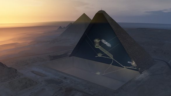 Làm kính thiên văn ‘khủng’ để dùng tia vũ trụ thăm dò đại kim tự tháp - Ảnh 3.