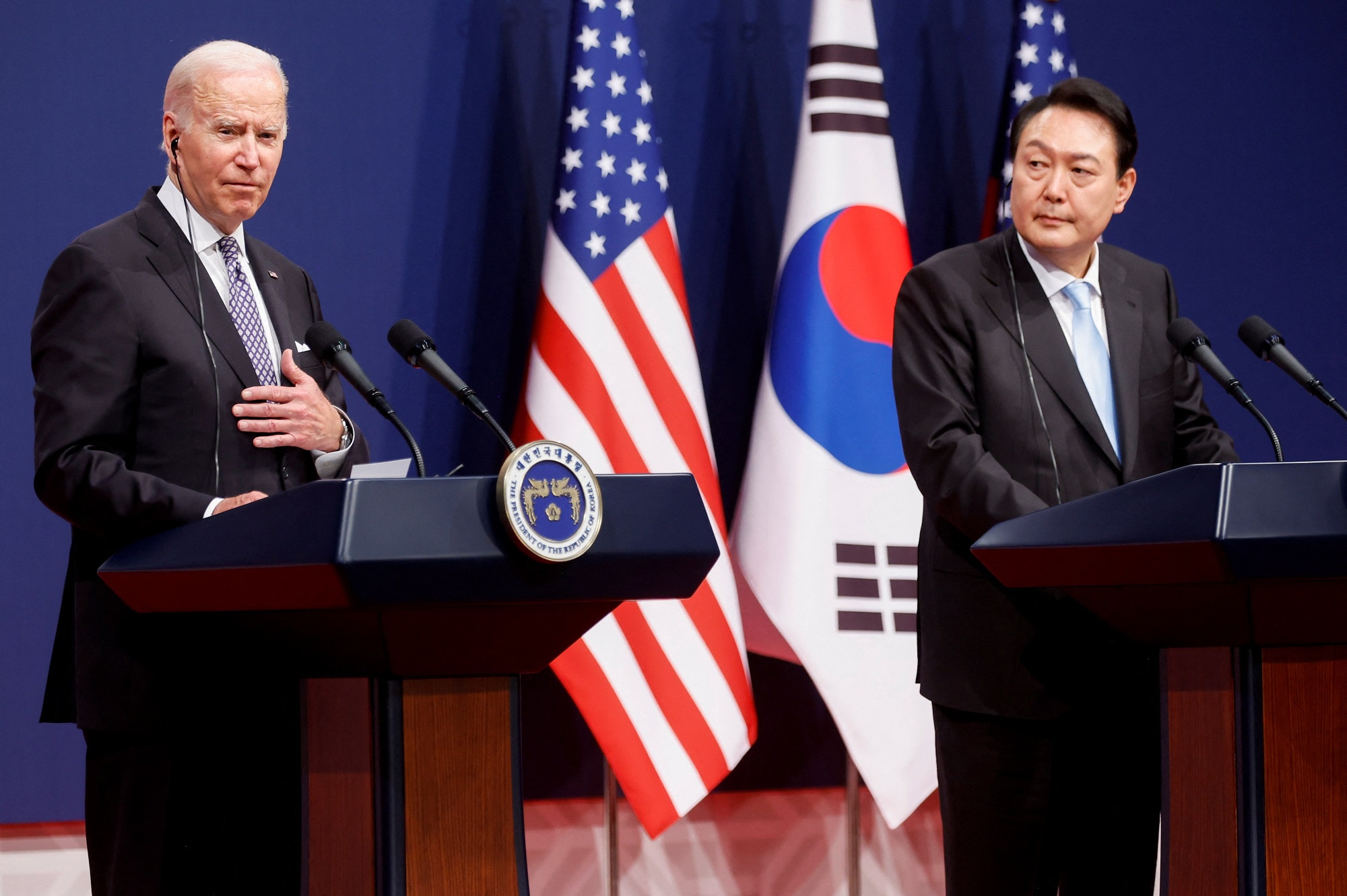 Tổng thống Mỹ-Hàn Quốc nói gì về Triều Tiên trong cuộc gặp đầu tiên? - ảnh 1
