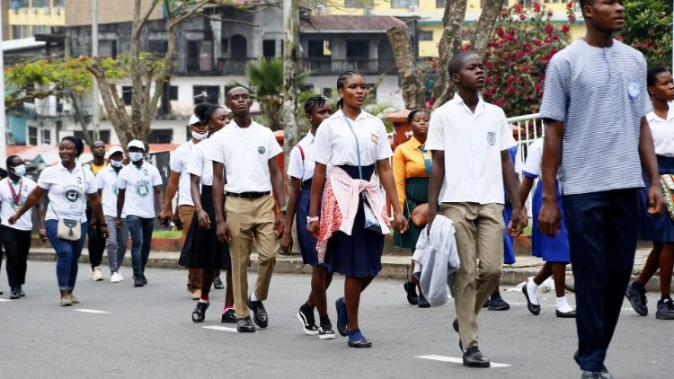 Một số sinh viên Đại học của Liberia