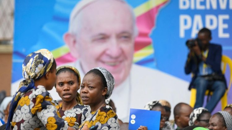 2023.02.02 Viaggio Apostolico nella Repubblica Democratica del Congo e in Sud Sudan - Incontro di preghiera presso la Cattedrale di Kinshasa