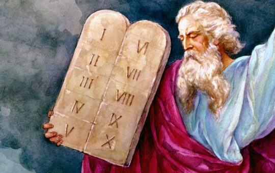 Moses and the Ten Commandments | Ten commandments, Bible, Oldest bible