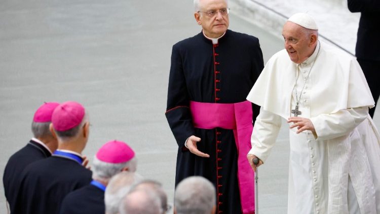 Papa Francesco incontra i vescovi italiani