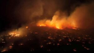 Wildfire in Maui County, Hawaii