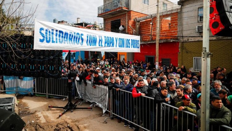 Faithful attend a mass to rebuff attacks on Pope Francis by presidential candidate Javier Milei, in Buenos Aires