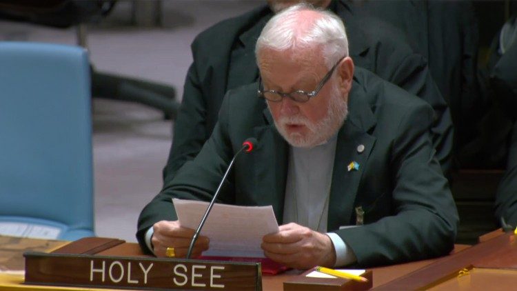2023.09.21 Monsignor Paul Richard Gallagher al Consiglio di Sicurezza Onu di New York