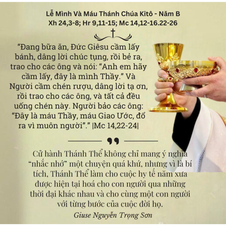 Lễ Mình Và Máu Thánh Chúa Kitô - Năm B