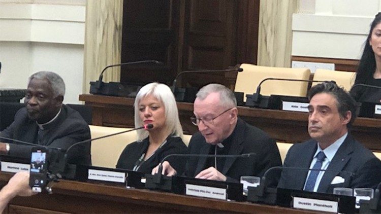 2024.05.29 card. Parolin intervienuto oggi al World Changers Summit alla Casina Pio IV.