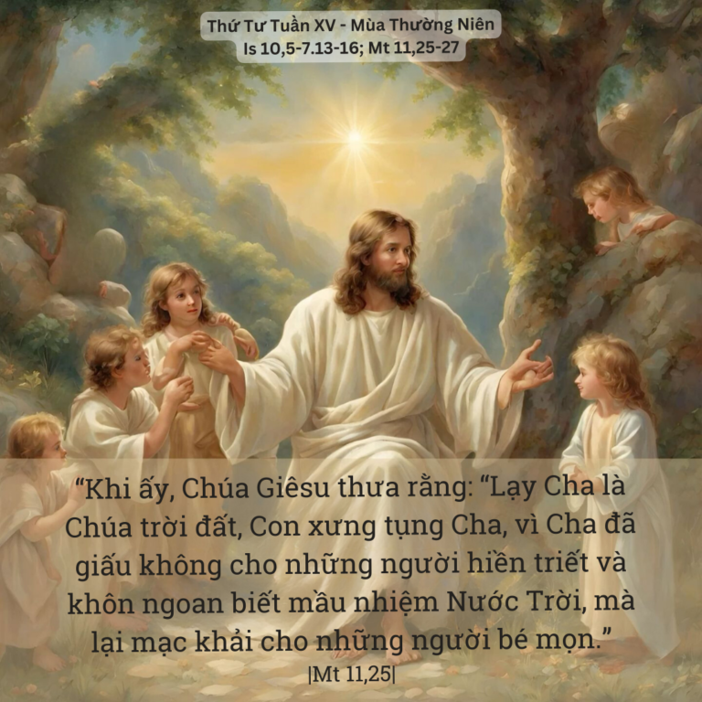 Thứ Tư Tuần XV - Mùa Thường Niên