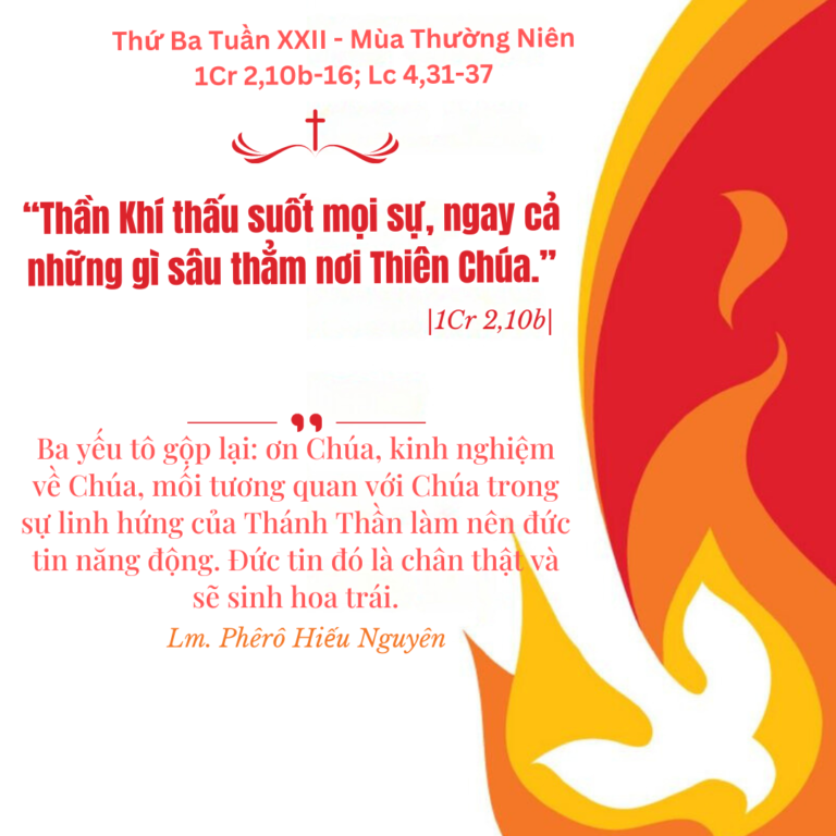 Thứ Ba Tuần XXII - Mùa Thường Niên