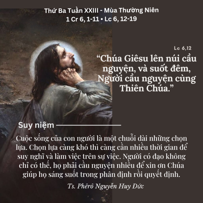 Thứ Ba Tuần XXIII - Mùa Thường Niên