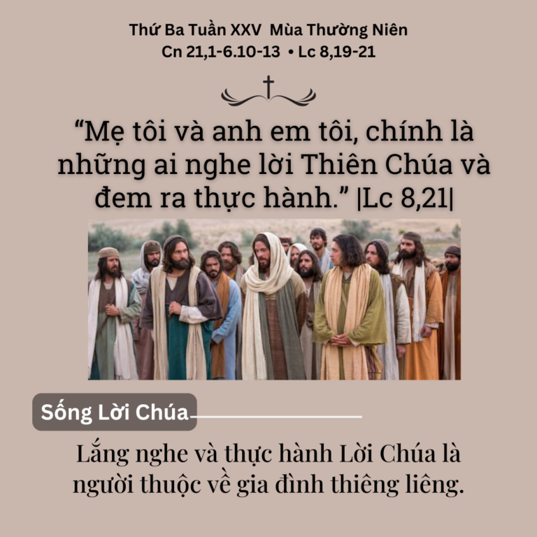 Thứ Ba Tuần XXV Mùa Thường Niên