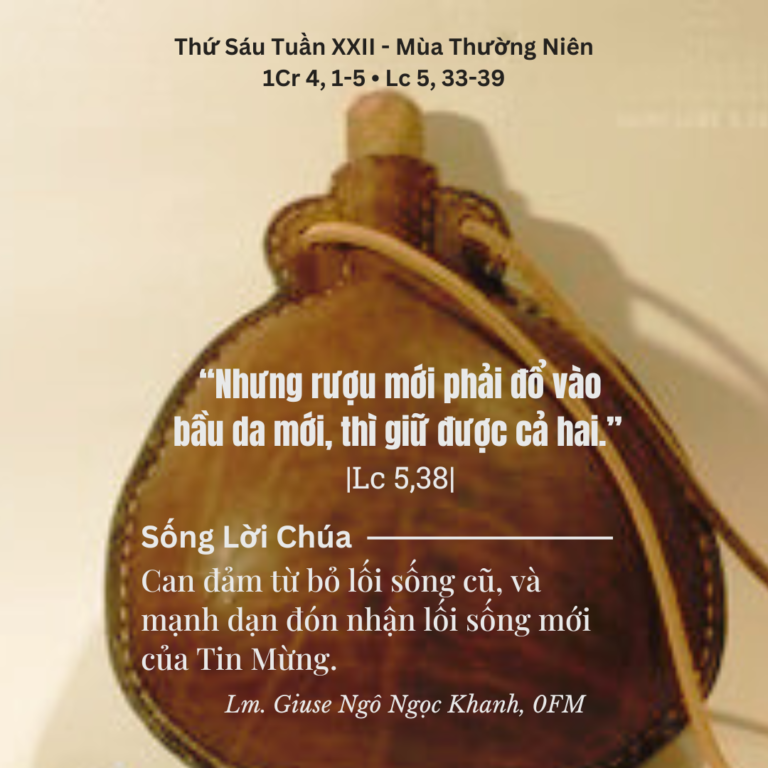 Thứ Sáu Tuần XXII - Mùa Thường Niên