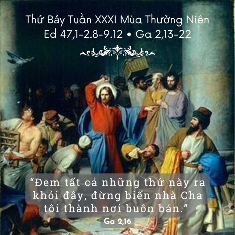 Thứ Bảy Tuần XXXI Mùa Thường Niên