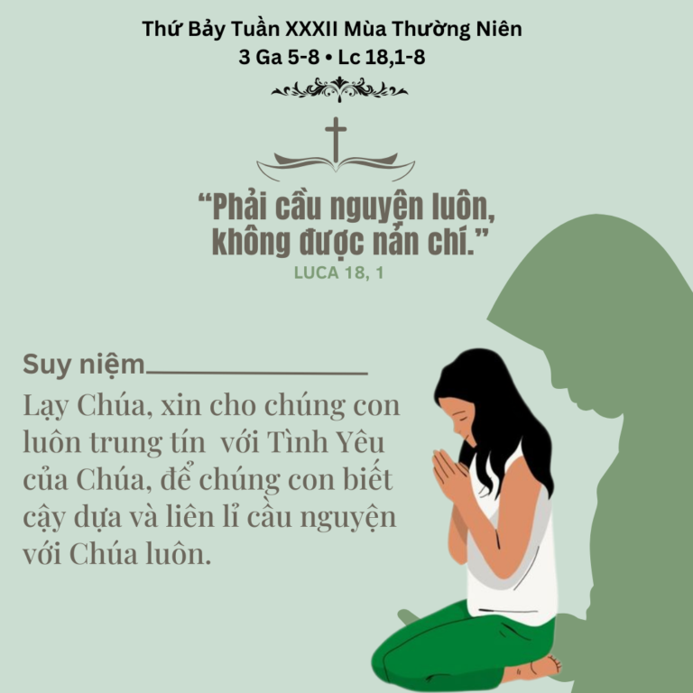 Thứ Bảy Tuần XXXII Mùa Thường Niên