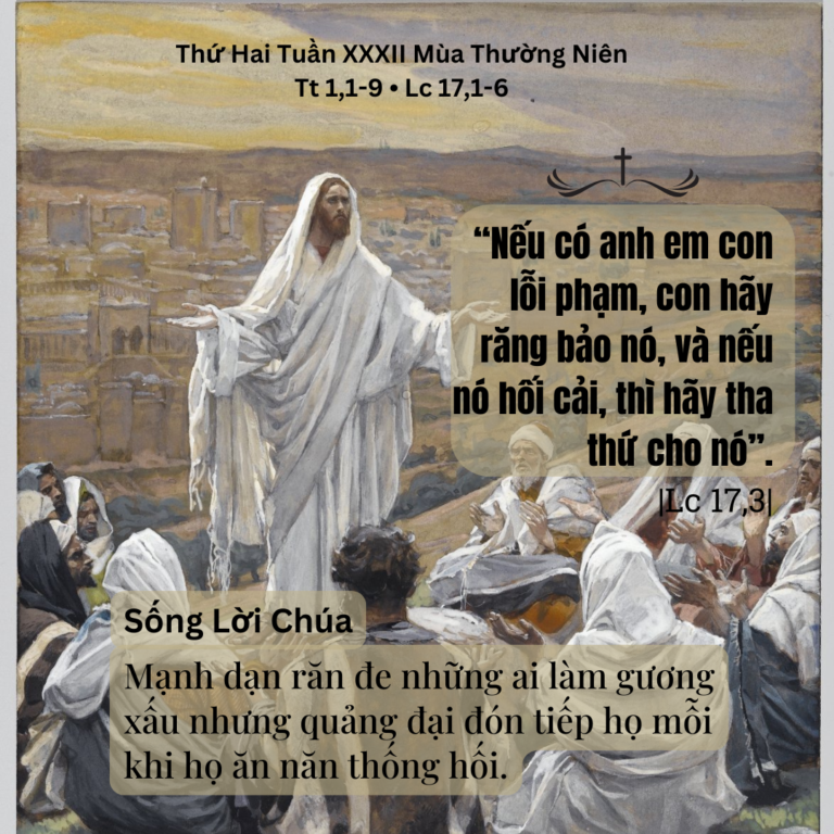 Thứ Hai Tuần XXXII Mùa Thường Niên