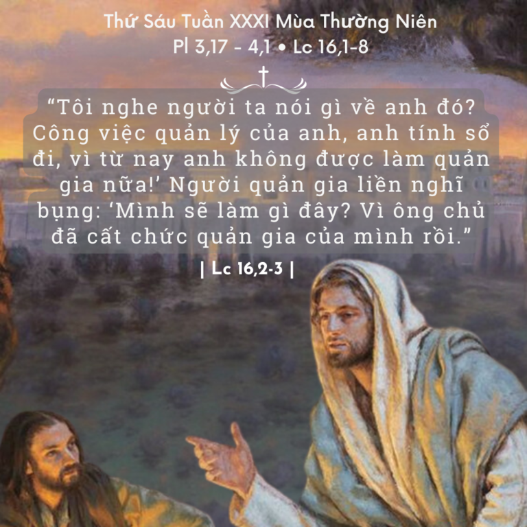 Thứ Sáu Tuần XXXI Mùa Thường Niên