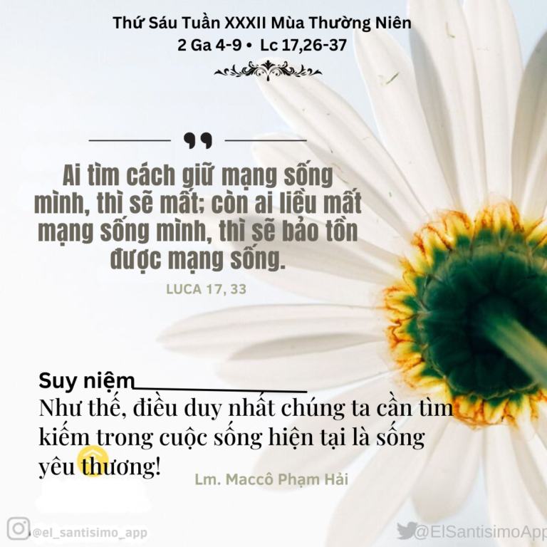 Thứ Sáu Tuần XXXII Mùa Thường Niên