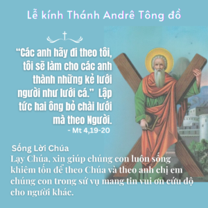 lễ kính Thánh Andrê Tông đồ