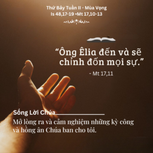 Thứ Bảy Tuần II - Mùa Vọng