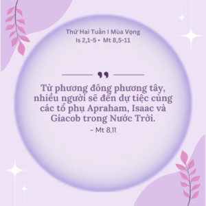 Thứ Hai Tuần I Mùa Vọng